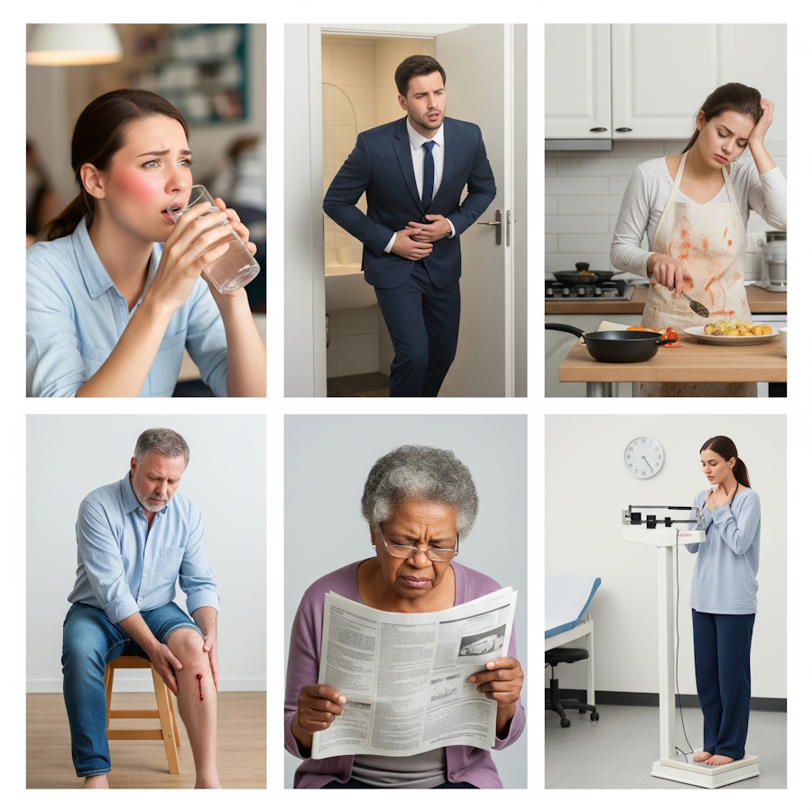 Tünetek cukorbetegség esetén